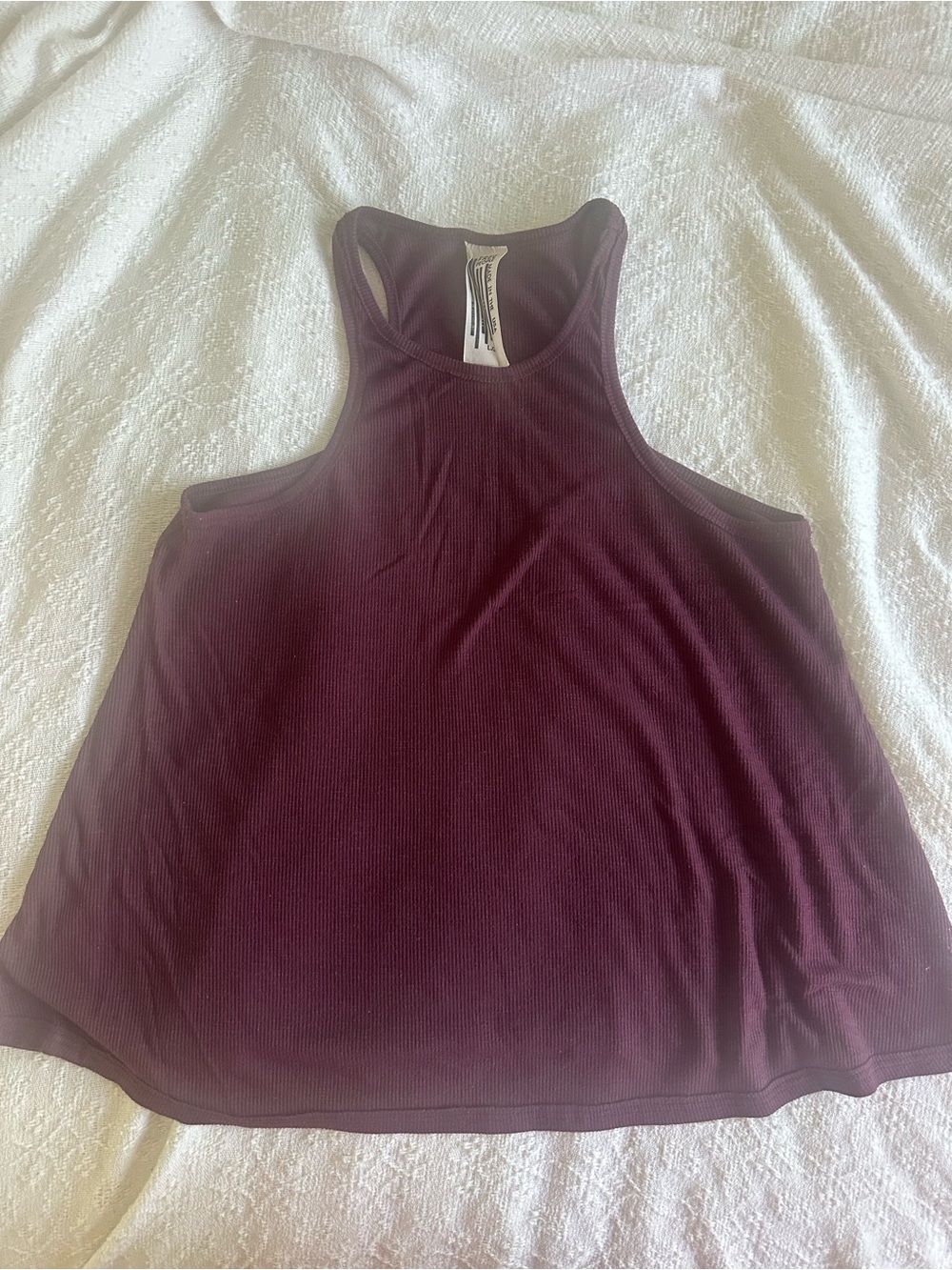 Free people - racer back tank top - plum